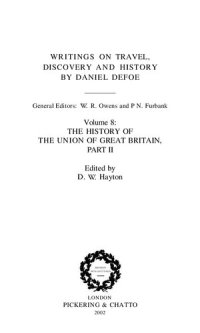 cover of the book Writings on Travel, Discovery and History: The history of the Union of Great Britain, Part II