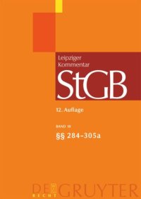 cover of the book Strafgesetzbuch. Leipziger Kommentar: Band 10 §§ 284 bis 305a