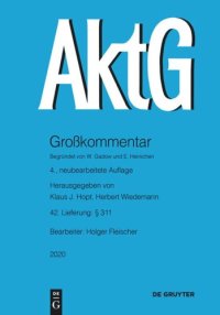 cover of the book Aktiengesetz: Lieferung 42 § 311