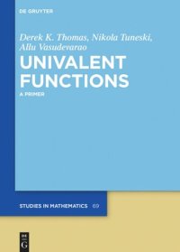 cover of the book Univalent Functions: A Primer