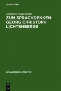 cover of the book Zum Sprachdenken Georg Christoph Lichtenbergs