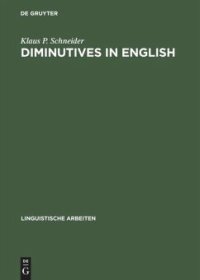 cover of the book Diminutives in English