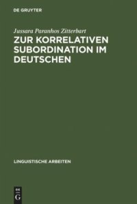 cover of the book Zur korrelativen Subordination im Deutschen