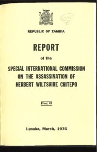 cover of the book Report of the Special International Commission on the Assassination of Herbert Wiltshire Chitepo