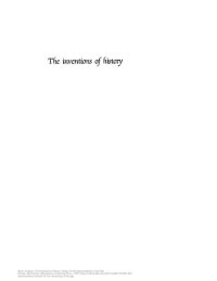 cover of the book The Inventions of History: Essays on the Representation of the Past