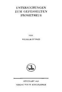 cover of the book Untersuchungen zum Gefesselten Prometheus