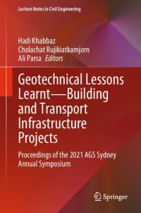 cover of the book Geotechnical Lessons Learnt―Building and Transport Infrastructure Projects: Proceedings of the 2021 AGS Sydney Annual Symposium