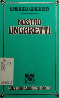 cover of the book Nostro Ungaretti