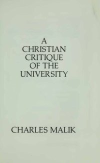 cover of the book Christian Critique of University