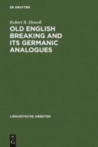 cover of the book Old English Breaking and its Germanic Analogues