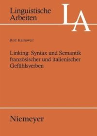 cover of the book Linking: Syntax und Semantik französischer und italienischer Gefühlsverben