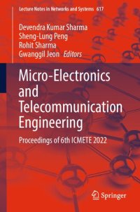 cover of the book Micro-Electronics and Telecommunication Engineering: Proceedings of 6th ICMETE 2022