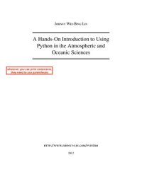 cover of the book A Hands - On Introduction to Using Python in the Atmospheric and Oceanic Sciences