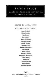 cover of the book Sandy Pylos: an Archaeological History from Nestor to Navarino