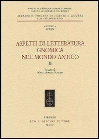 cover of the book Aspetti di letteratura gnomica nel mondo antico. Vol. 2