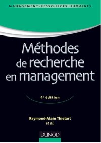 cover of the book Méthodes de recherche en management - 4ème édition