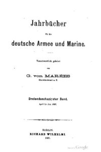 cover of the book Jahrbücher für die Deutsche Armee und Marine / April bis Juni 1887