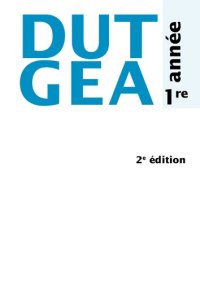 cover of the book DUT GEA 1re année - 2e éd: DUT GEA 1re année