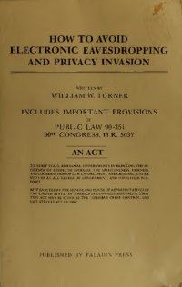 cover of the book How to Avoid Electronic Eavesdropping and Privacy Invasion