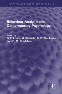 cover of the book Behaviour Analysis and Contemporary Psychology