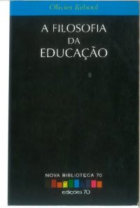 cover of the book A filosofia da educação