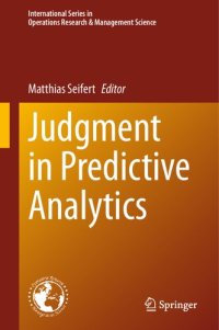 cover of the book Judgment in Predictive Analytics