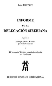 cover of the book Informe de la delegación siberiana