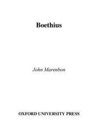 cover of the book Boethius (Great Medieval Thinkers)