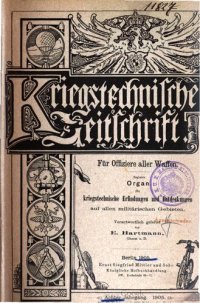 cover of the book Kriegstechnische Zeitschrift. Für Offiziere aller Waffen