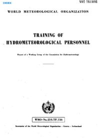 cover of the book Training of Hydrometeorological Personnel