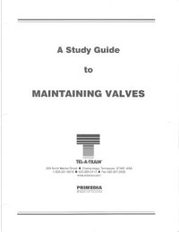 cover of the book A Study Guide to Maintaining Valves