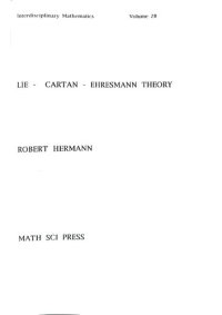 cover of the book Lie-Cartan-Ehresmann Theory