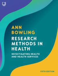 cover of the book Research Methods in Health: Investigating Health and Health Services