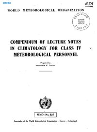 cover of the book Compendium of Lecture Notes in Climatology for Class IV Meteorological Personnel