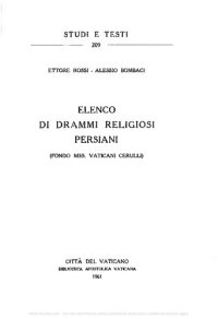 cover of the book Elenco di drammi religiosi persiani