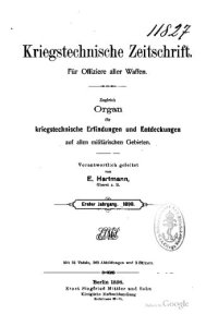 cover of the book Kriegstechnische Zeitschrift. Für Offiziere aller Waffen