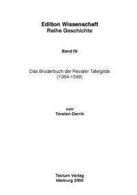 cover of the book Das Bruderbuch der Revaler Tafelgilde (1364-1549)