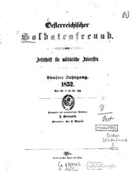 cover of the book Österreichischer Soldatenfreund. Zeitschrift für militärische Interessen