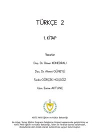 cover of the book Türkçe 2. 1. Kitap