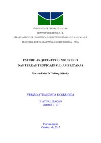 cover of the book Estudo arqueo-ecolinguístico das terras tropicais sul-americanas