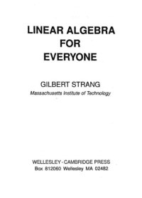 cover of the book Linear Algebra for Everyone (The Gilbert Strang Series)