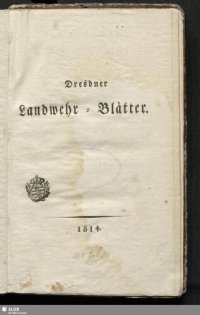 cover of the book Dresdner Landwehr-Blätter