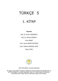 cover of the book Türkçe 5. 1. Kitap