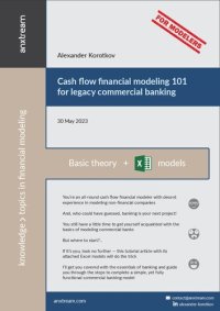 cover of the book Cash flow financial modeling 101 for legacy commercial banking: ELI5 tutorial