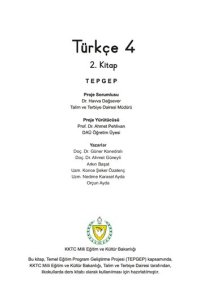 cover of the book Türkçe 4. 2. Kitap