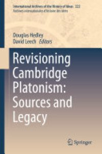 cover of the book Revisioning Cambridge Platonism: Sources and Legacy