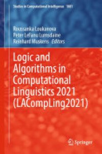 cover of the book Logic and Algorithms in Computational Linguistics 2021 (LACompLing2021)