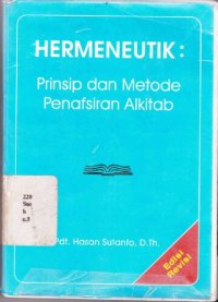 cover of the book HERMENEUTIK: PRINSIP DAN METODE PENAFSIRAN ALKITAB