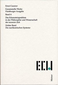 cover of the book Das Erkenntnisproblem in der Philosophie und Wissenschaft der neueren Zeit. Dritter Band