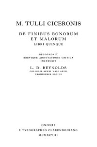 cover of the book De finibus bonorum et malorum libri quinque